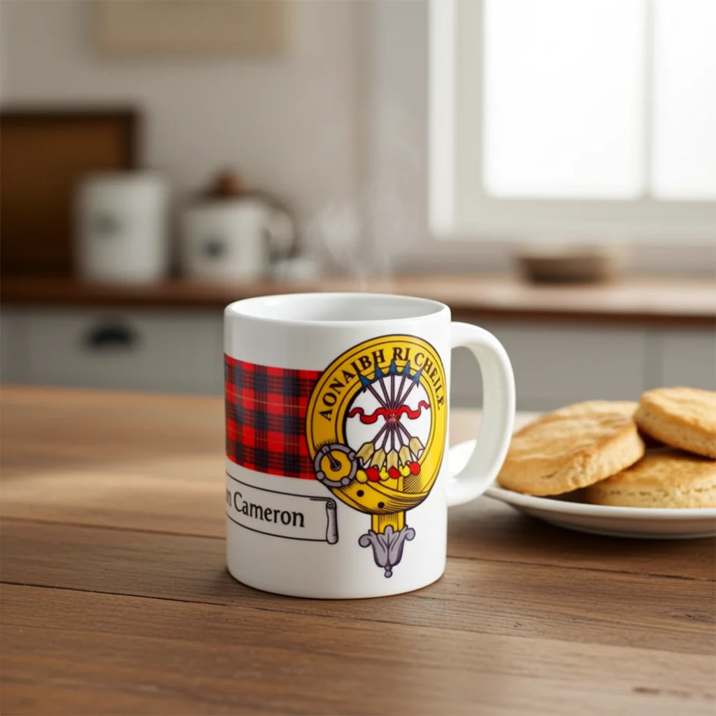 Clan Crest and Tartan Mug - Image 4